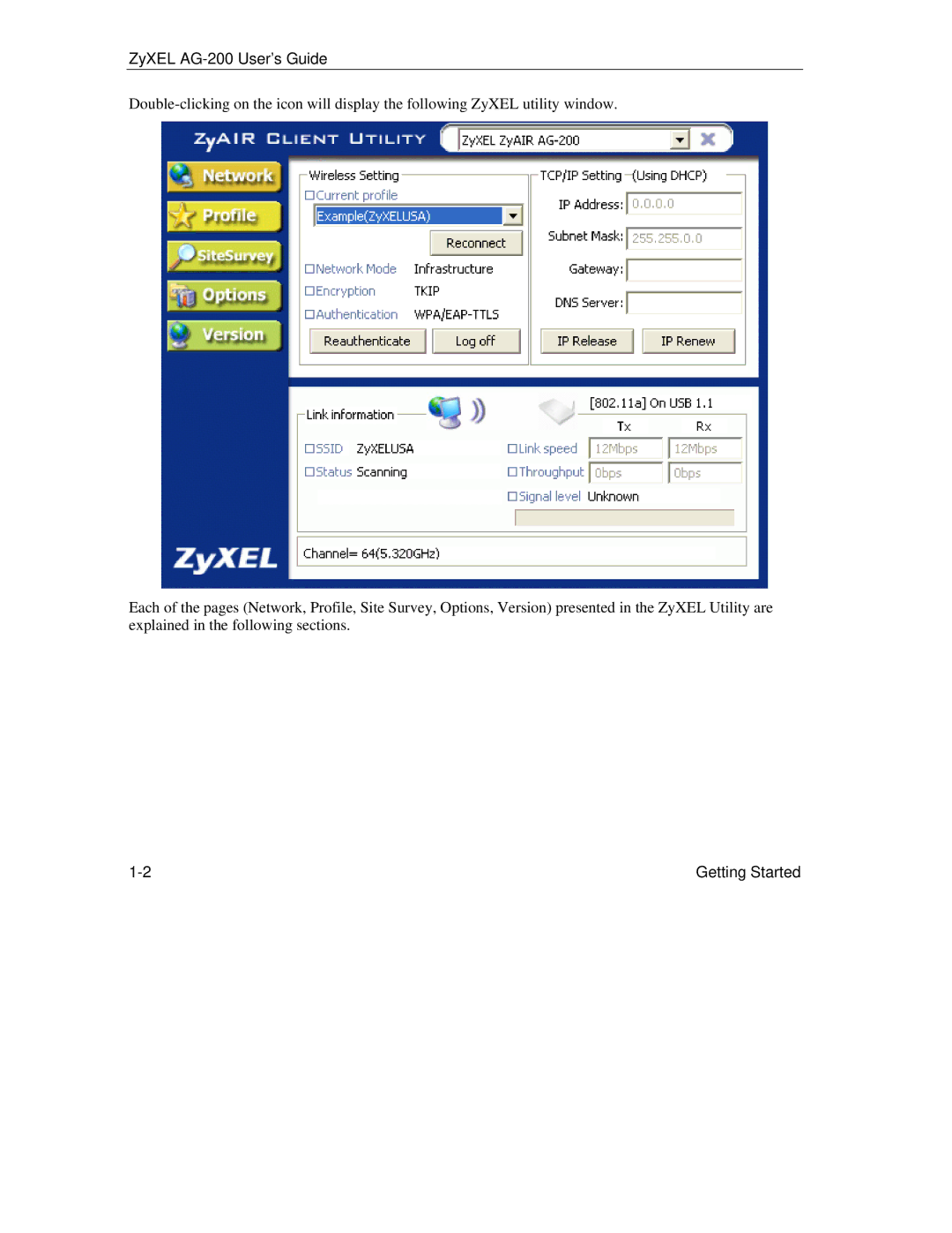 ZyXEL Communications manual ZyXEL AG-200 User’s Guide 