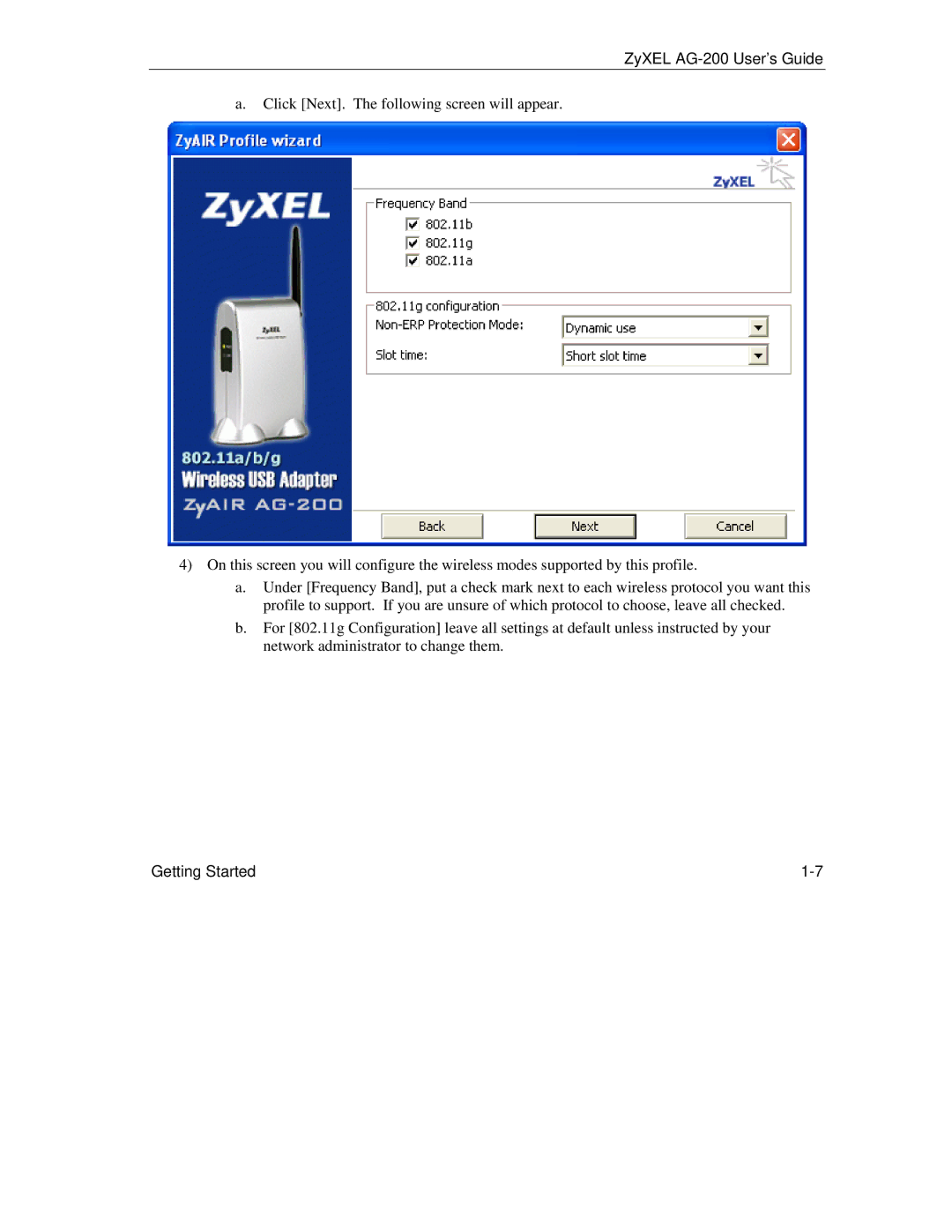 ZyXEL Communications manual ZyXEL AG-200 User’s Guide 