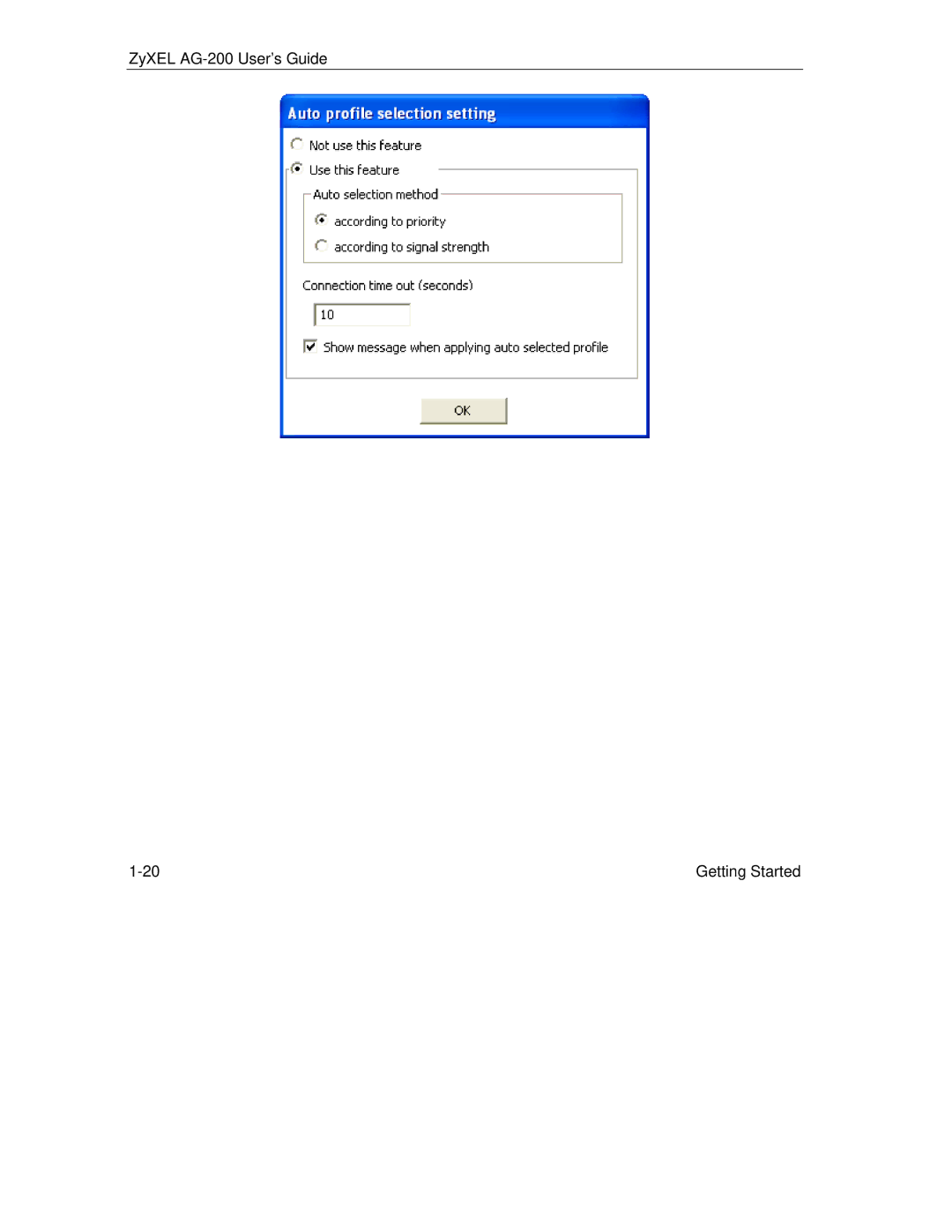 ZyXEL Communications manual ZyXEL AG-200 User’s Guide Getting Started 