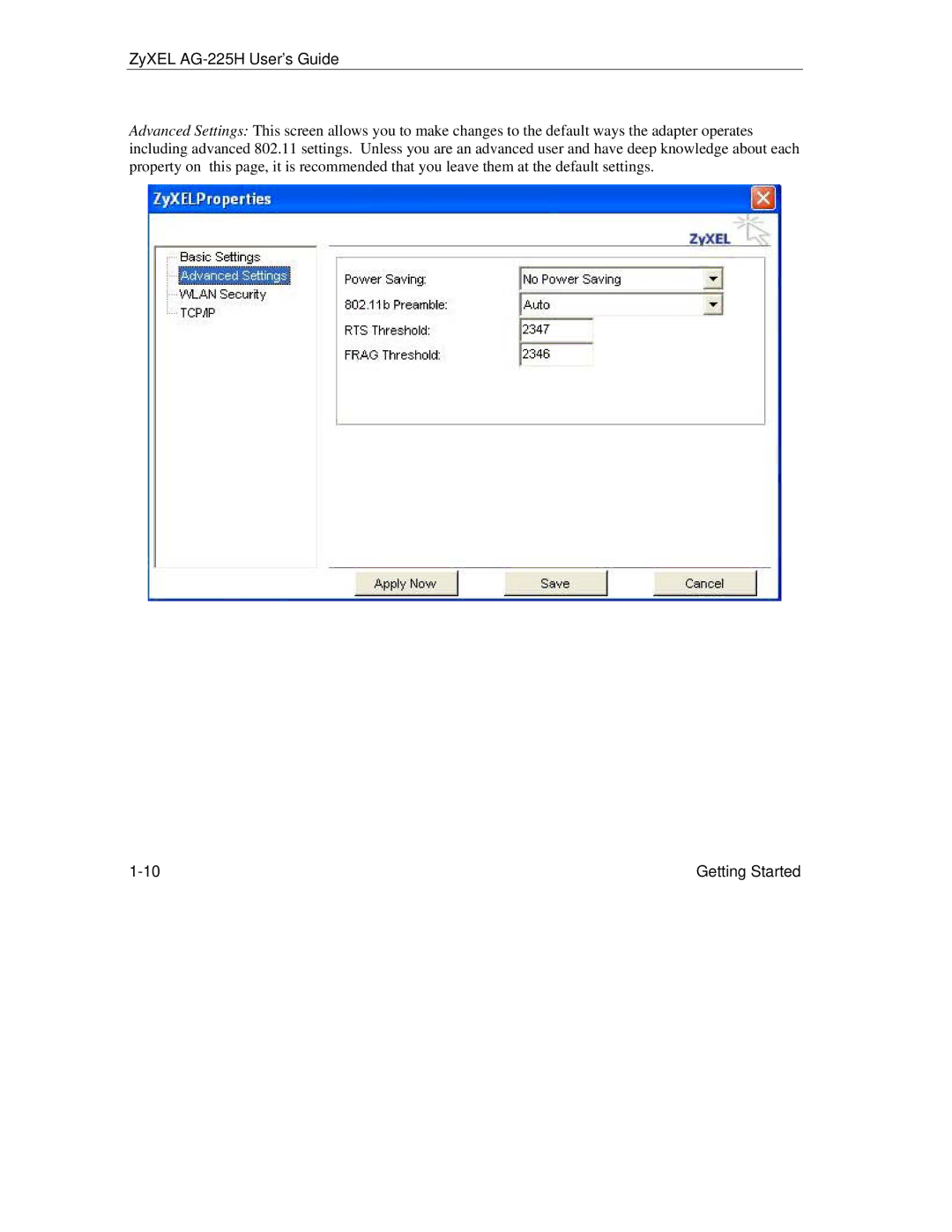 ZyXEL Communications manual ZyXEL AG-225H User’s Guide 