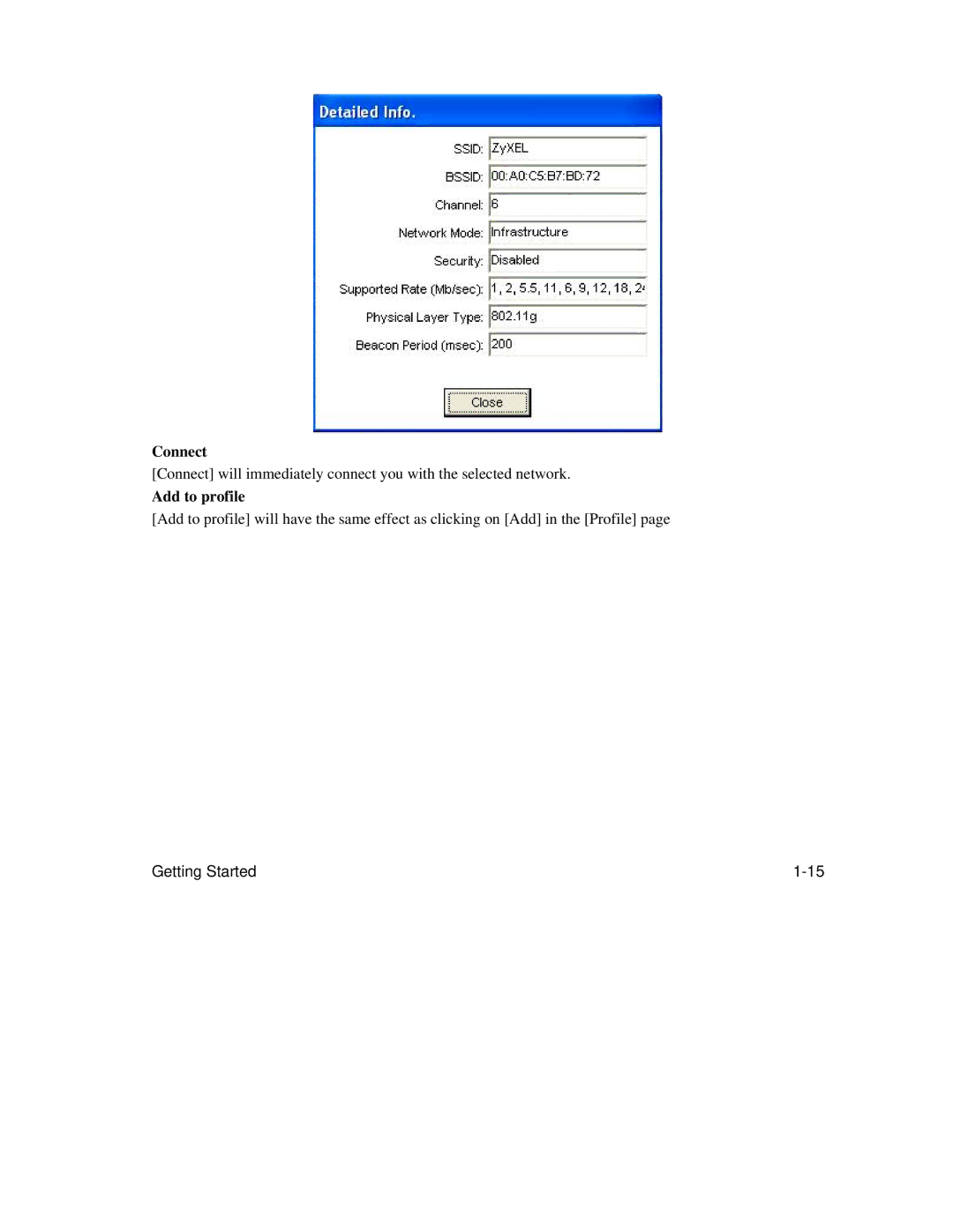 ZyXEL Communications AG-225H manual Connect 