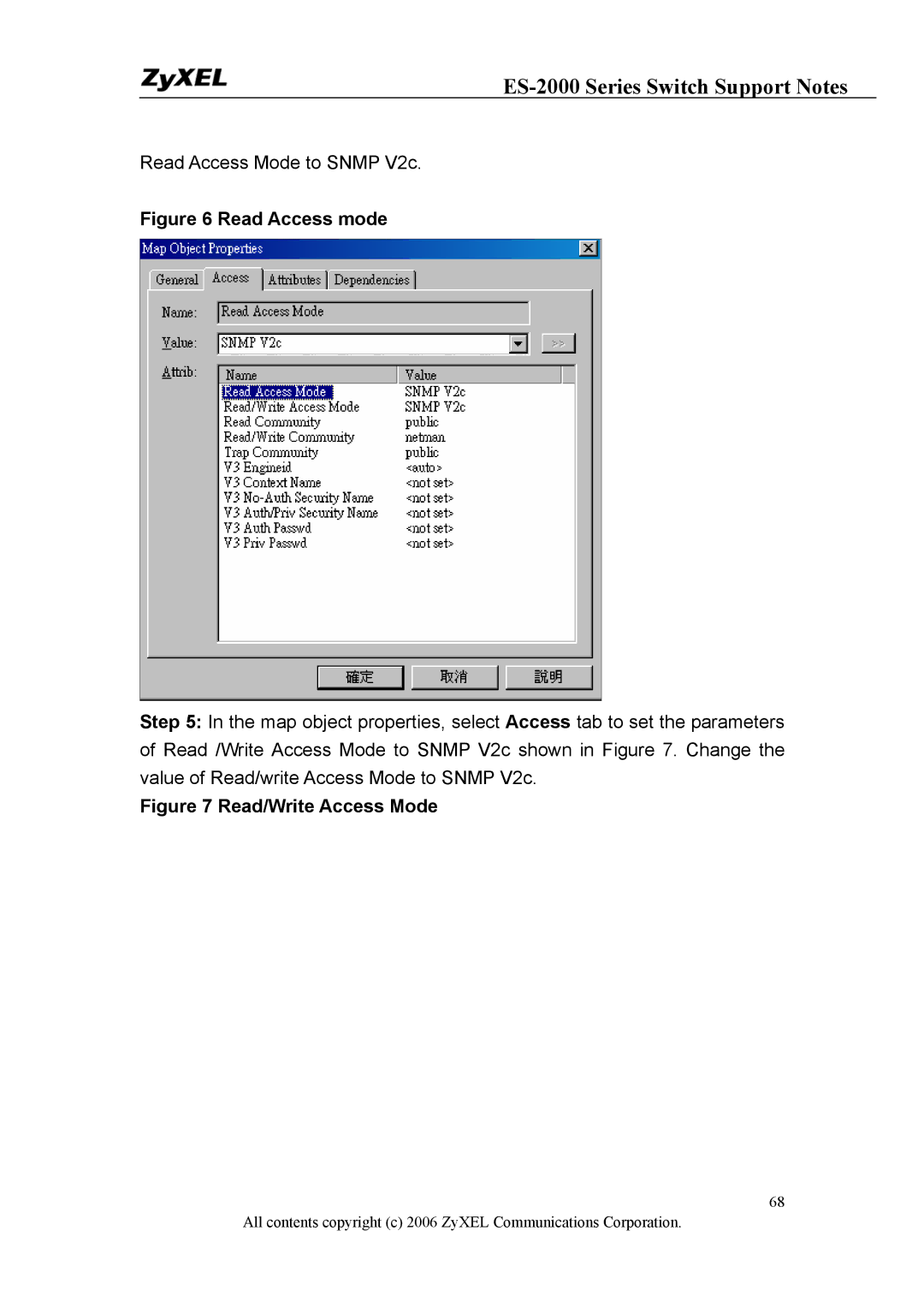 ZyXEL Communications ES-2024A, ES-2048, ES-2024PWR manual Read Access mode 