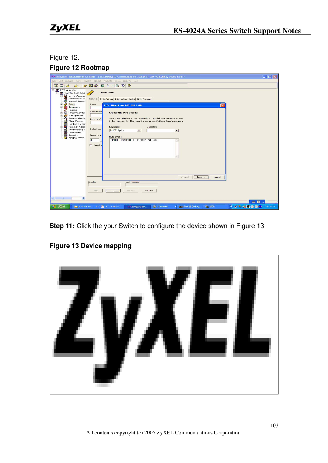 ZyXEL Communications ES-4024A manual Rootmap 