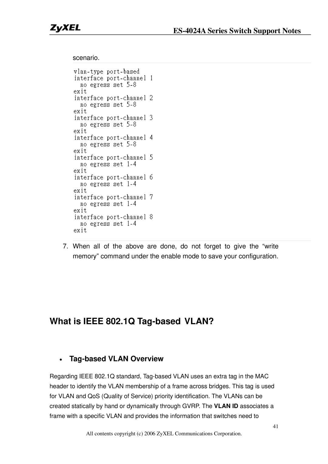 ZyXEL Communications ES-4024A manual What is Ieee 802.1Q Tag-based VLAN?, Tag-based Vlan Overview 