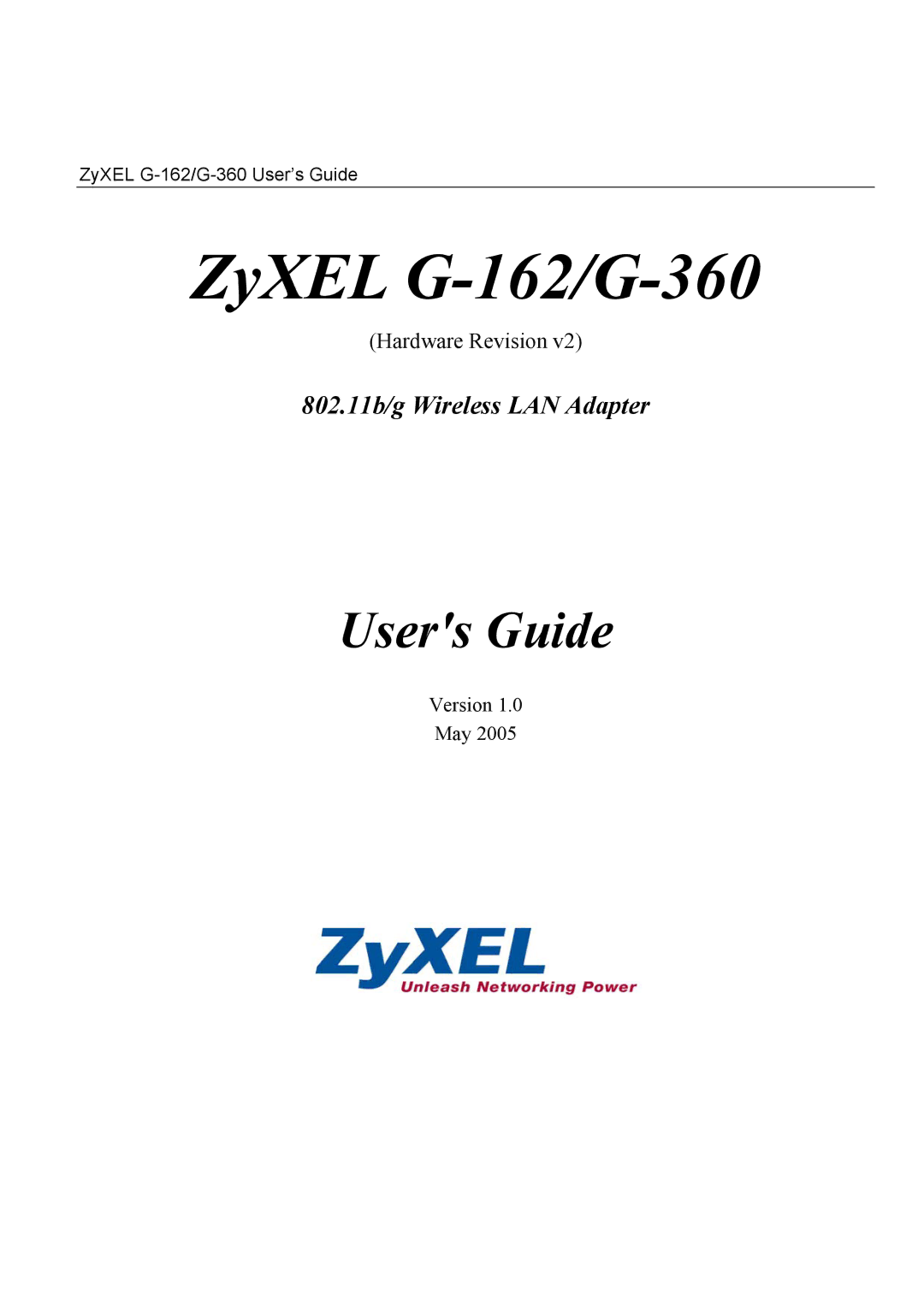 ZyXEL Communications manual ZyXEL G-162/G-360 