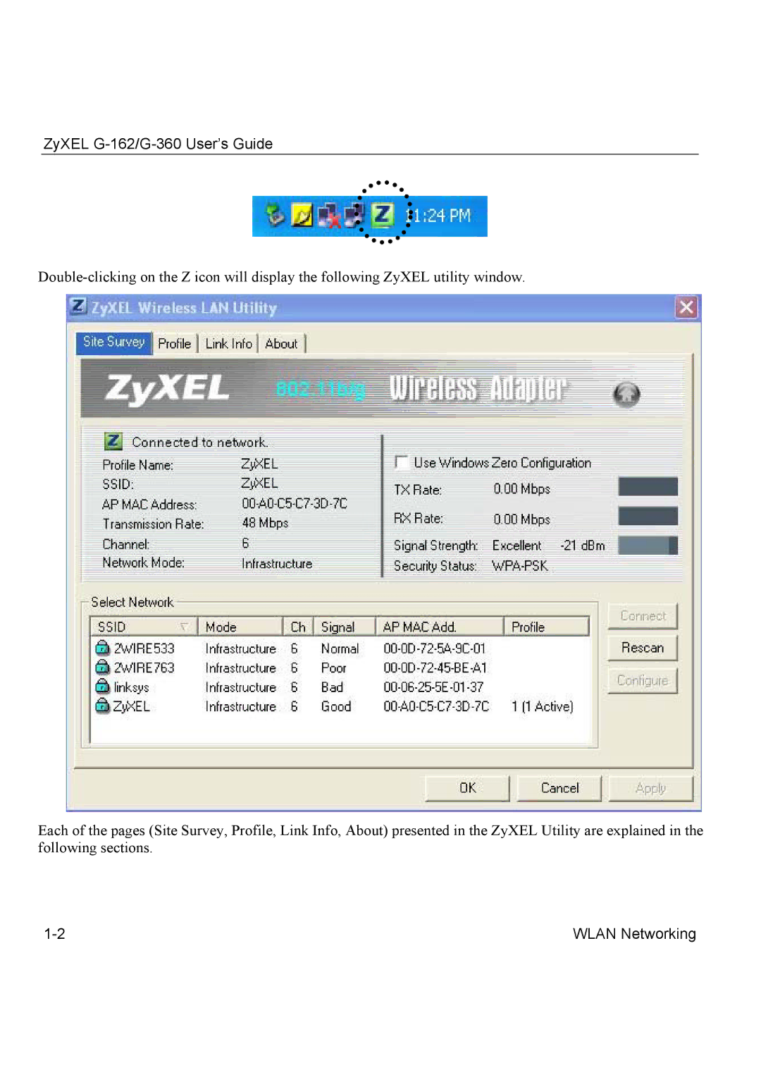 ZyXEL Communications manual ZyXEL G-162/G-360 User’s Guide 