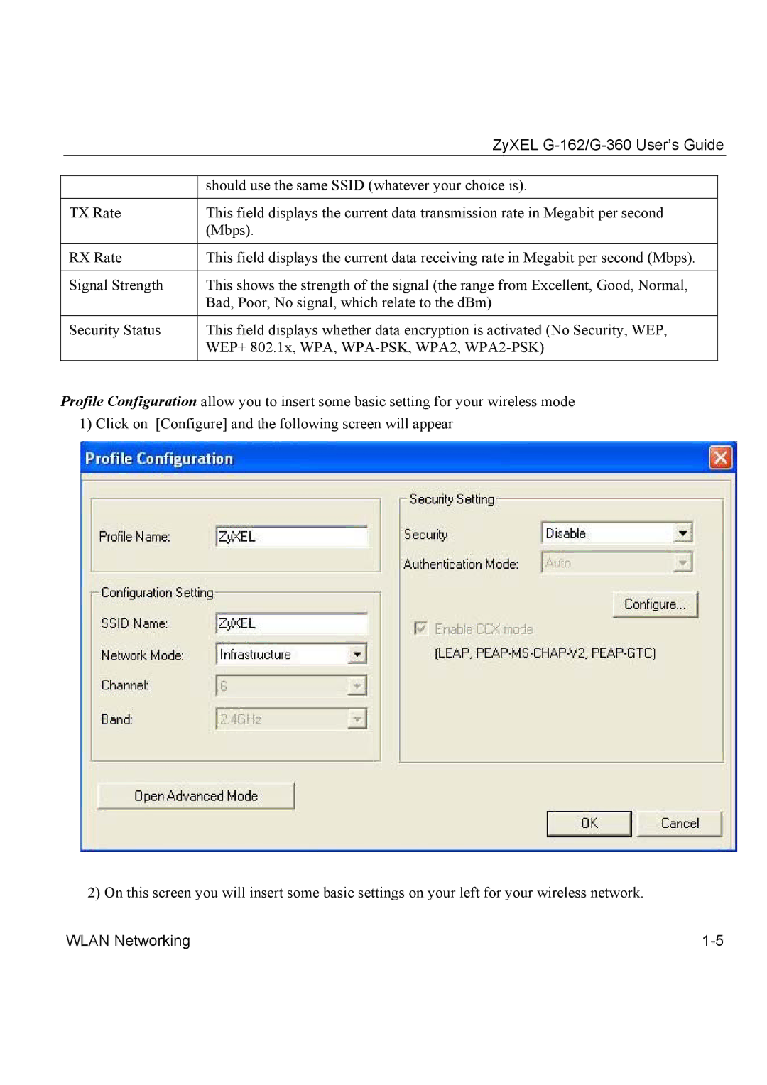 ZyXEL Communications G-162, G-360 manual Should use the same Ssid whatever your choice is 