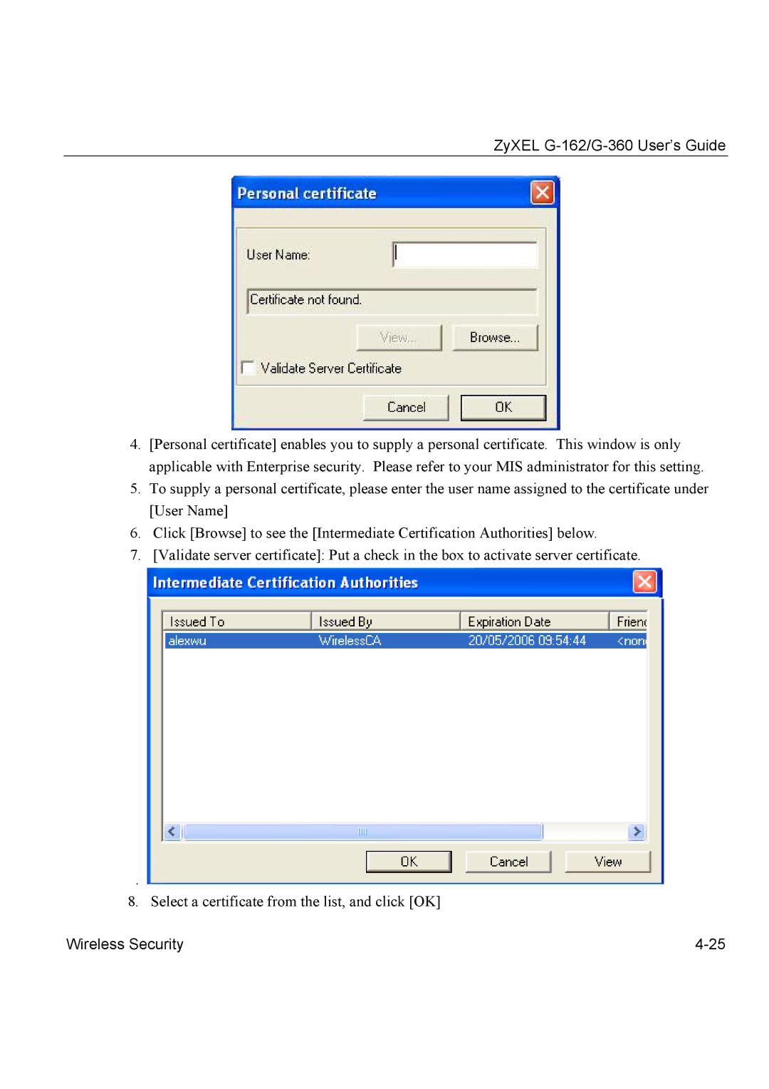 ZyXEL Communications manual ZyXEL G-162/G-360 User’s Guide 