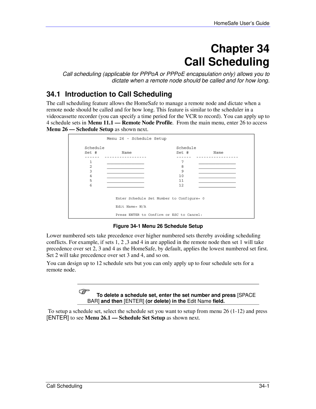 ZyXEL Communications HS100/HS100W manual Chapter Call Scheduling, Introduction to Call Scheduling 