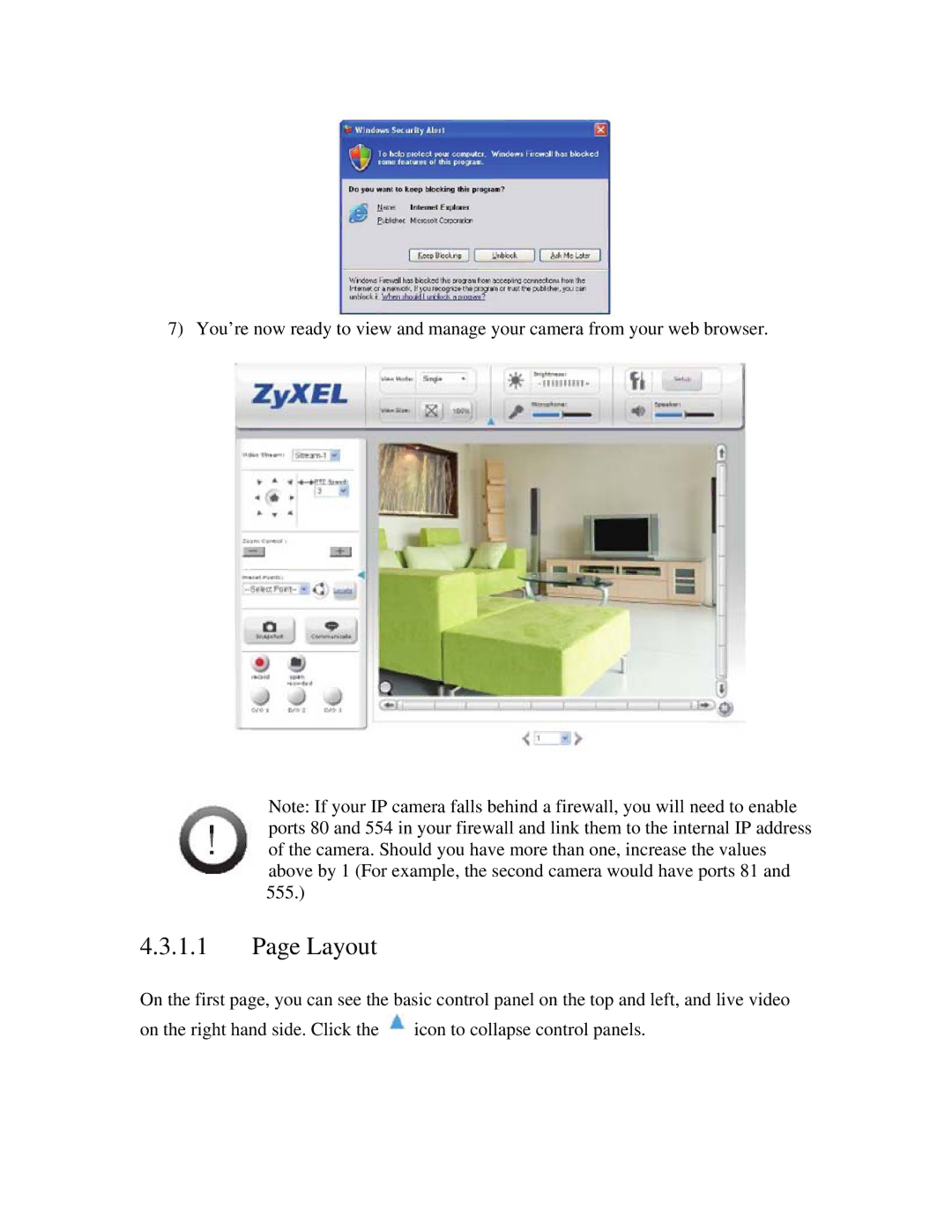 ZyXEL Communications IPC-3605N manual Layout 