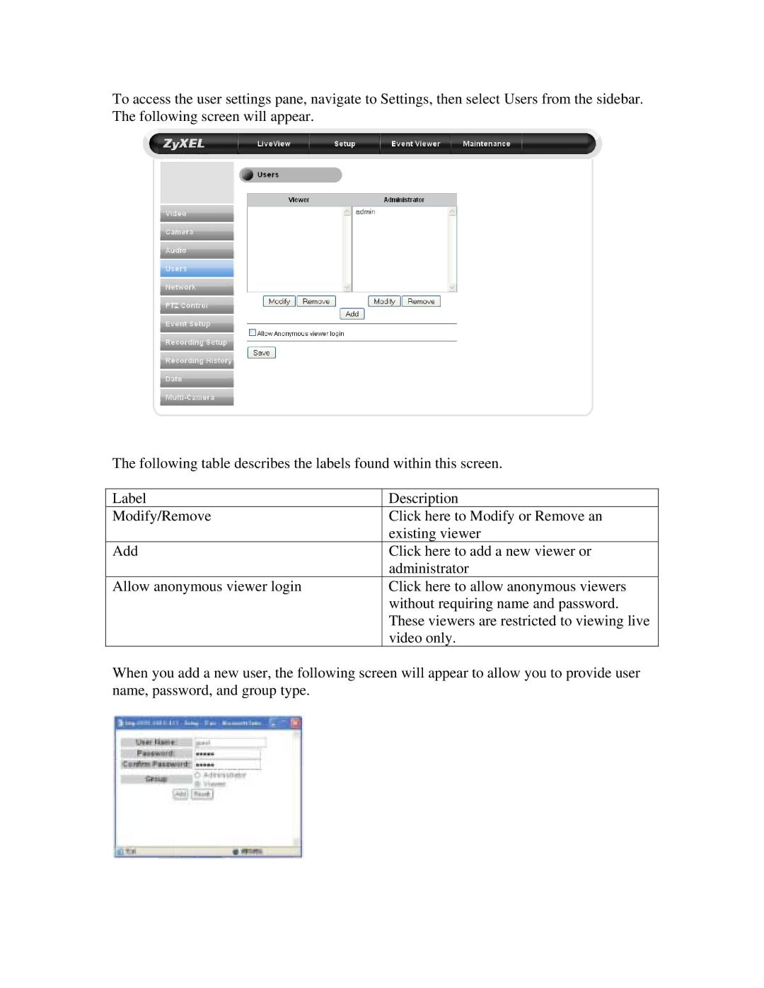 ZyXEL Communications IPC-3605N manual 