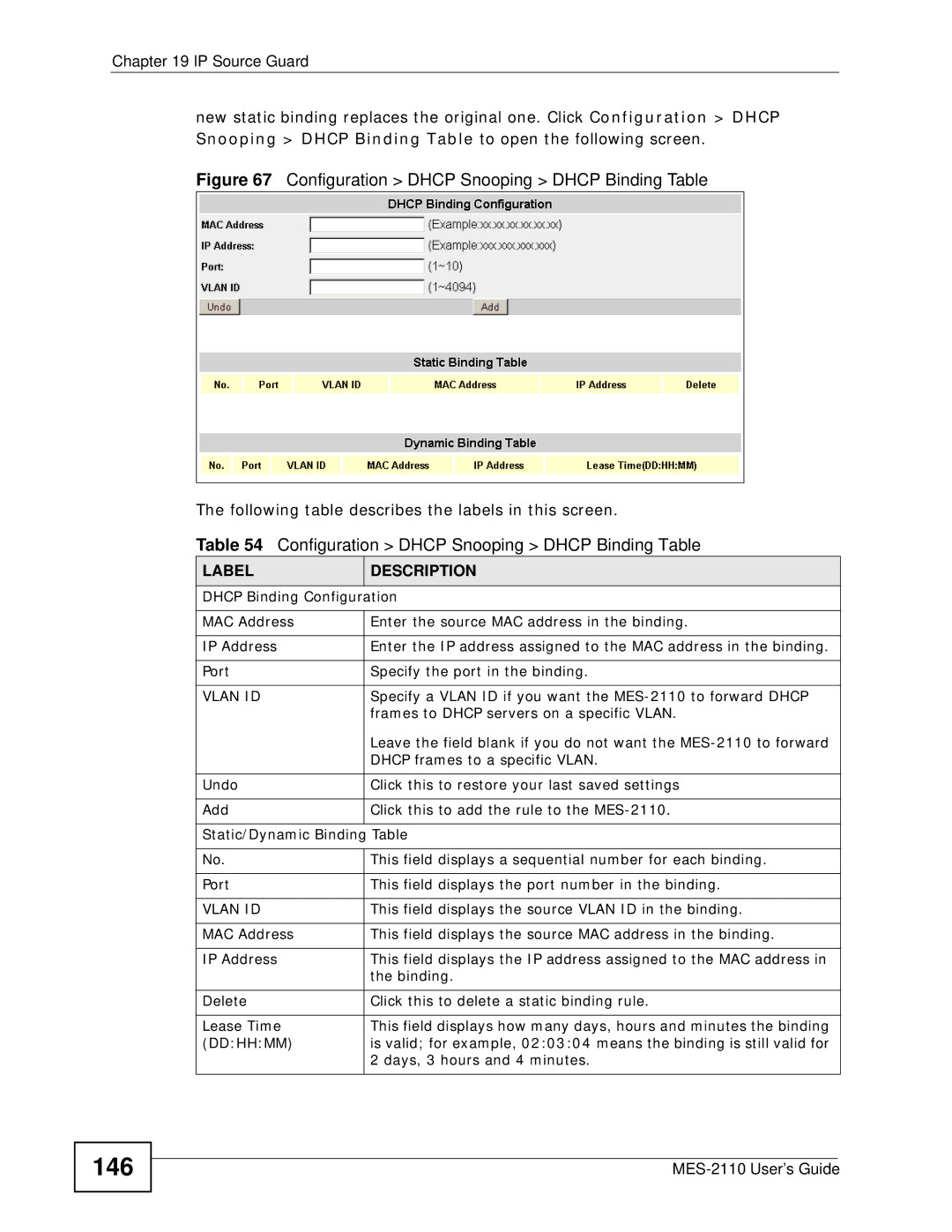 ZyXEL Communications MES-2110 manual 146, Ddhhmm 