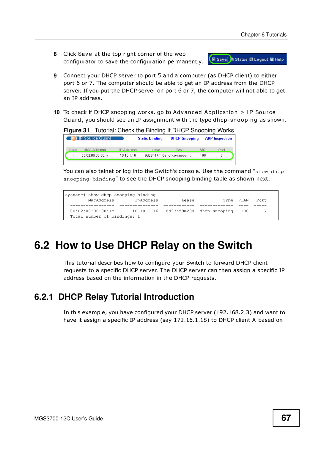 ZyXEL Communications metrogigabit switch manual How to Use Dhcp Relay on the Switch, Dhcp Relay Tutorial Introduction 