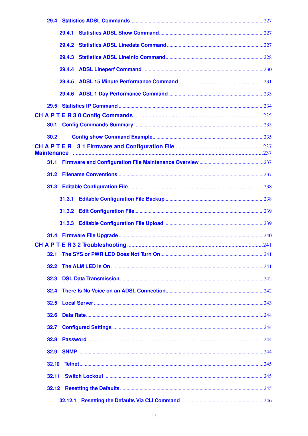 ZyXEL Communications MSAP2000 manual 237 