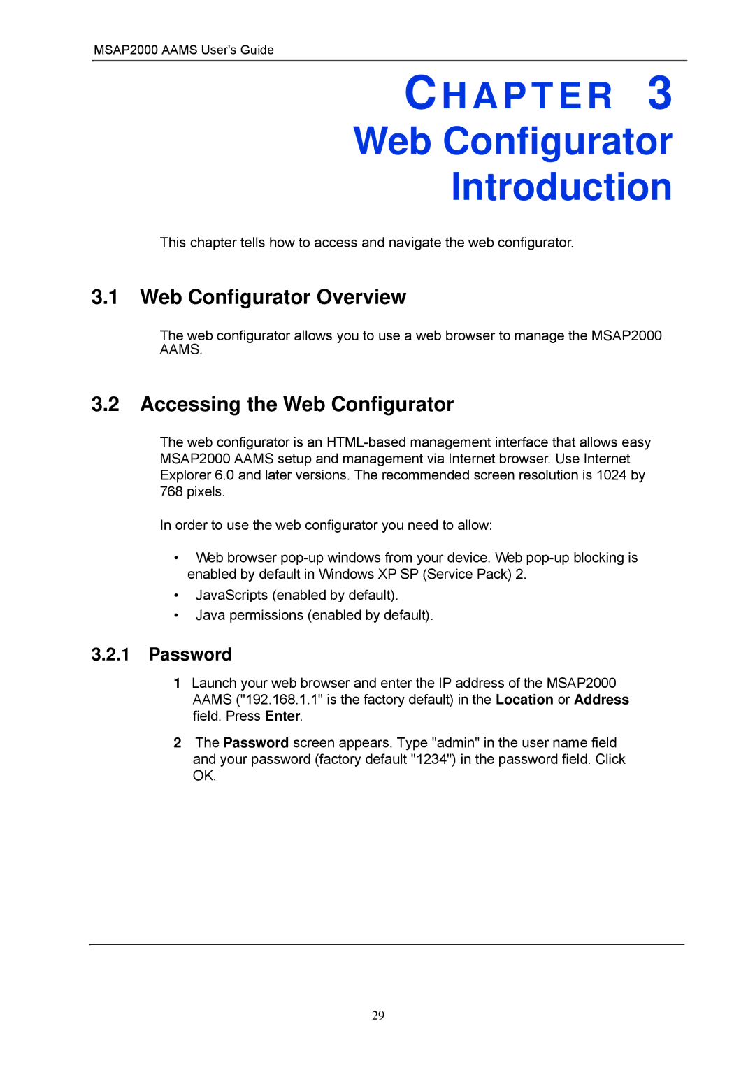 ZyXEL Communications MSAP2000 Web Configurator Introduction, Web Configurator Overview, Accessing the Web Configurator 