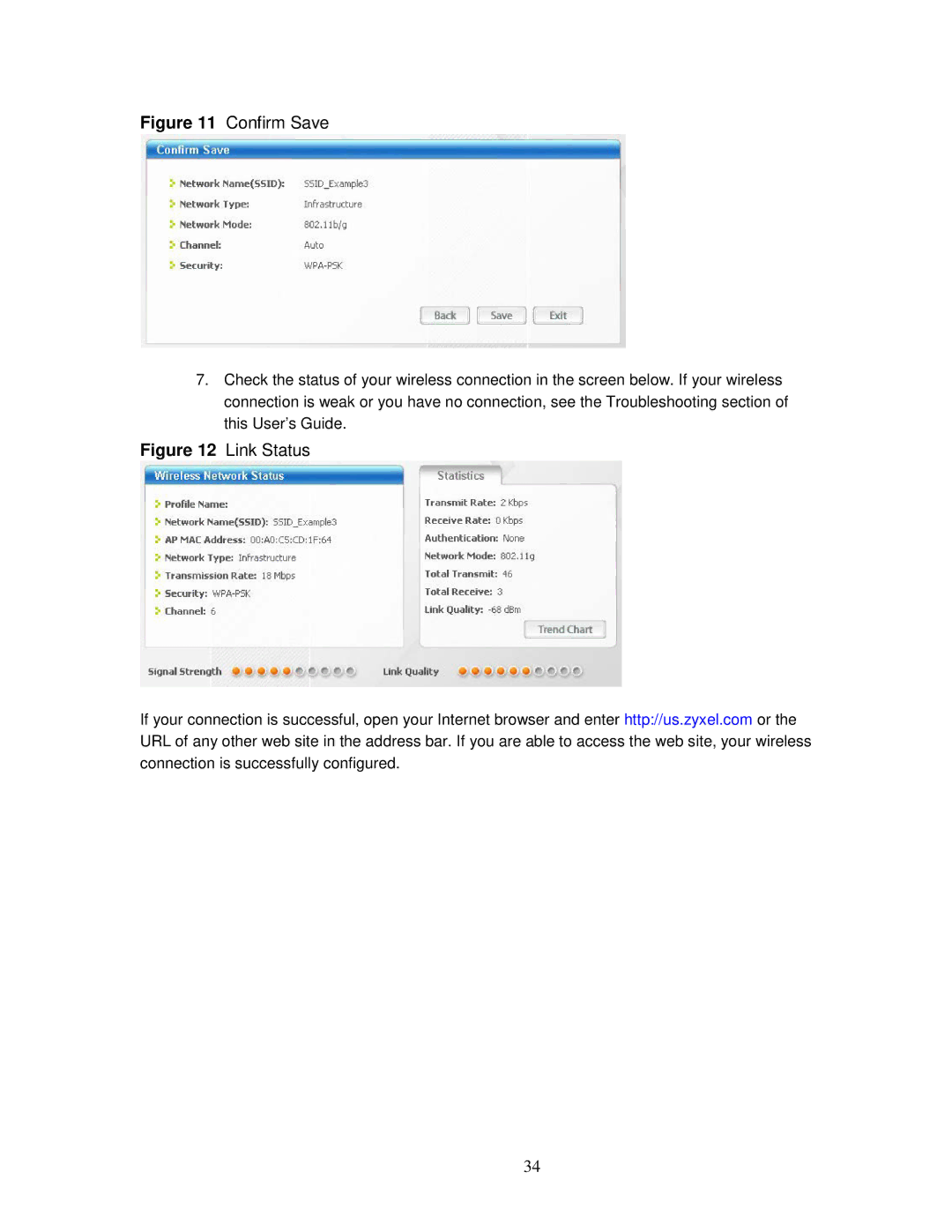 ZyXEL Communications MWR102 manual Confirm Save 