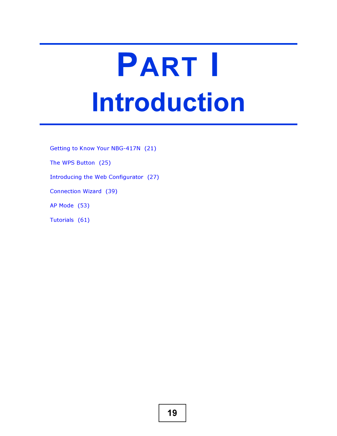 ZyXEL Communications NBG-417N manual Part 