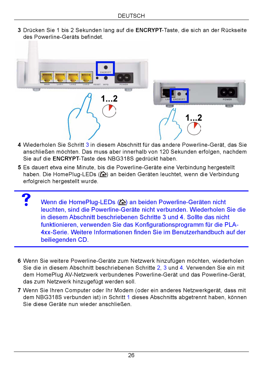 ZyXEL Communications NBG318S Series quick start Deutsch 