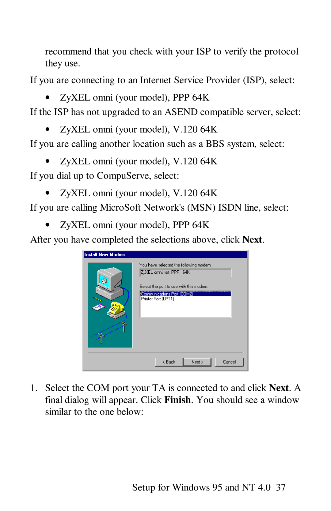 ZyXEL Communications omni series user manual 