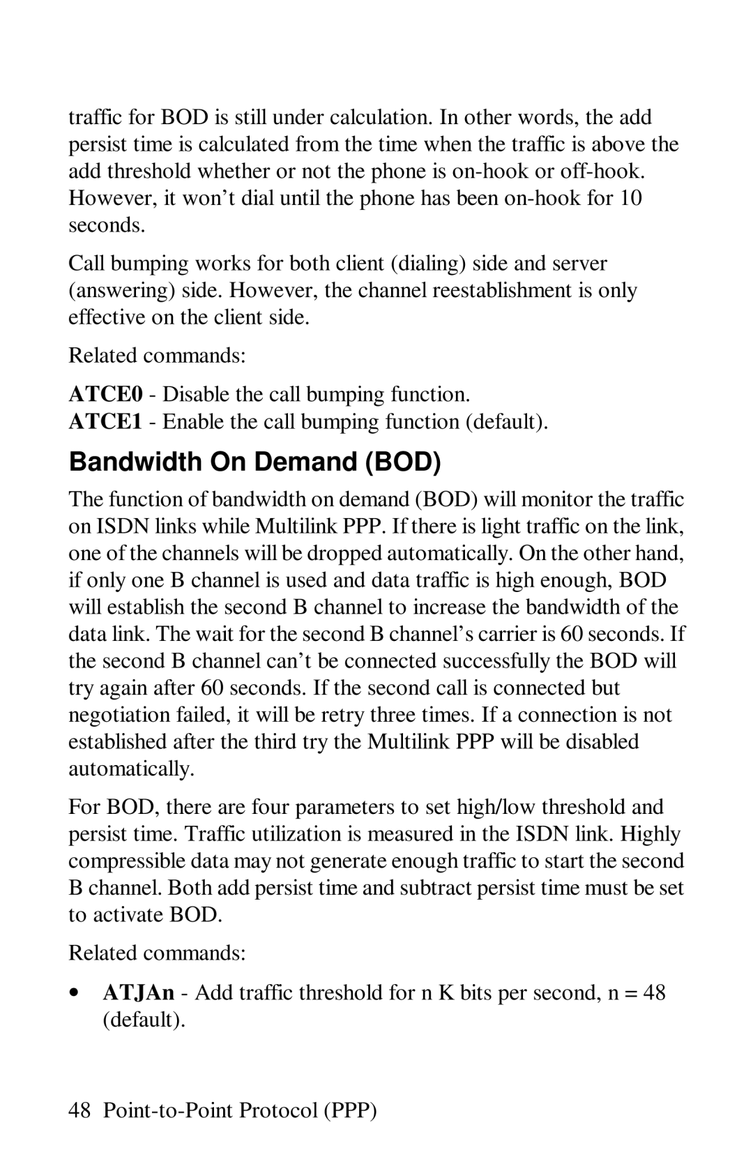 ZyXEL Communications omni series user manual Bandwidth On Demand BOD 