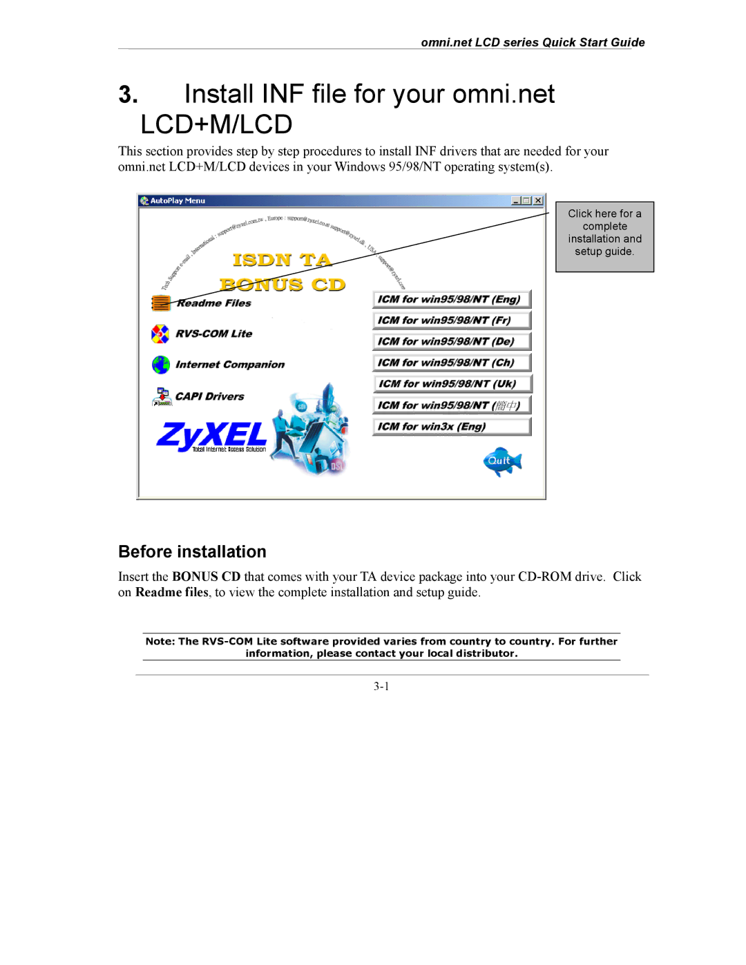 ZyXEL Communications omni.net LCD series quick start Lcd+M/Lcd, Before installation 