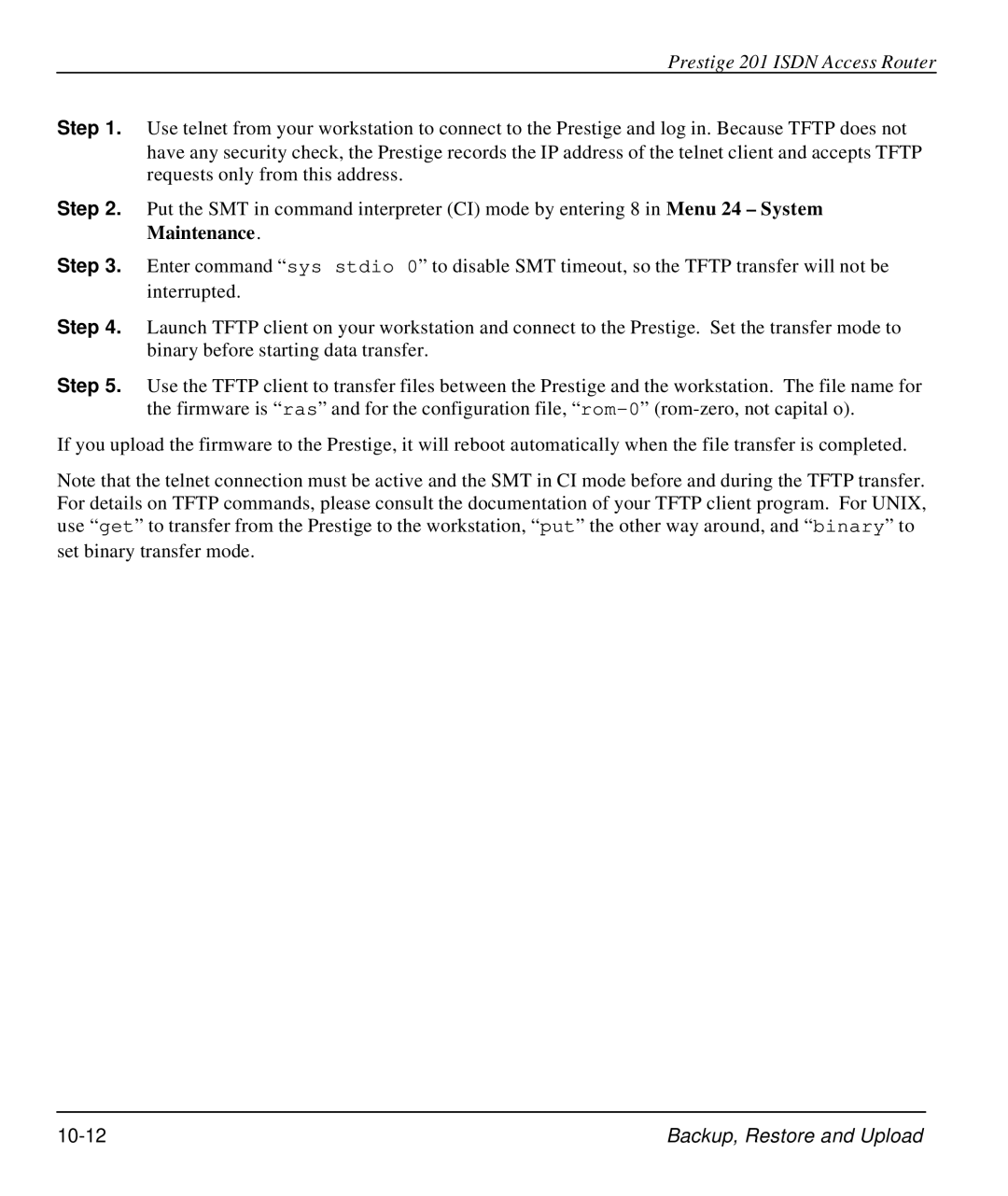 ZyXEL Communications P-202 manual 10-12 