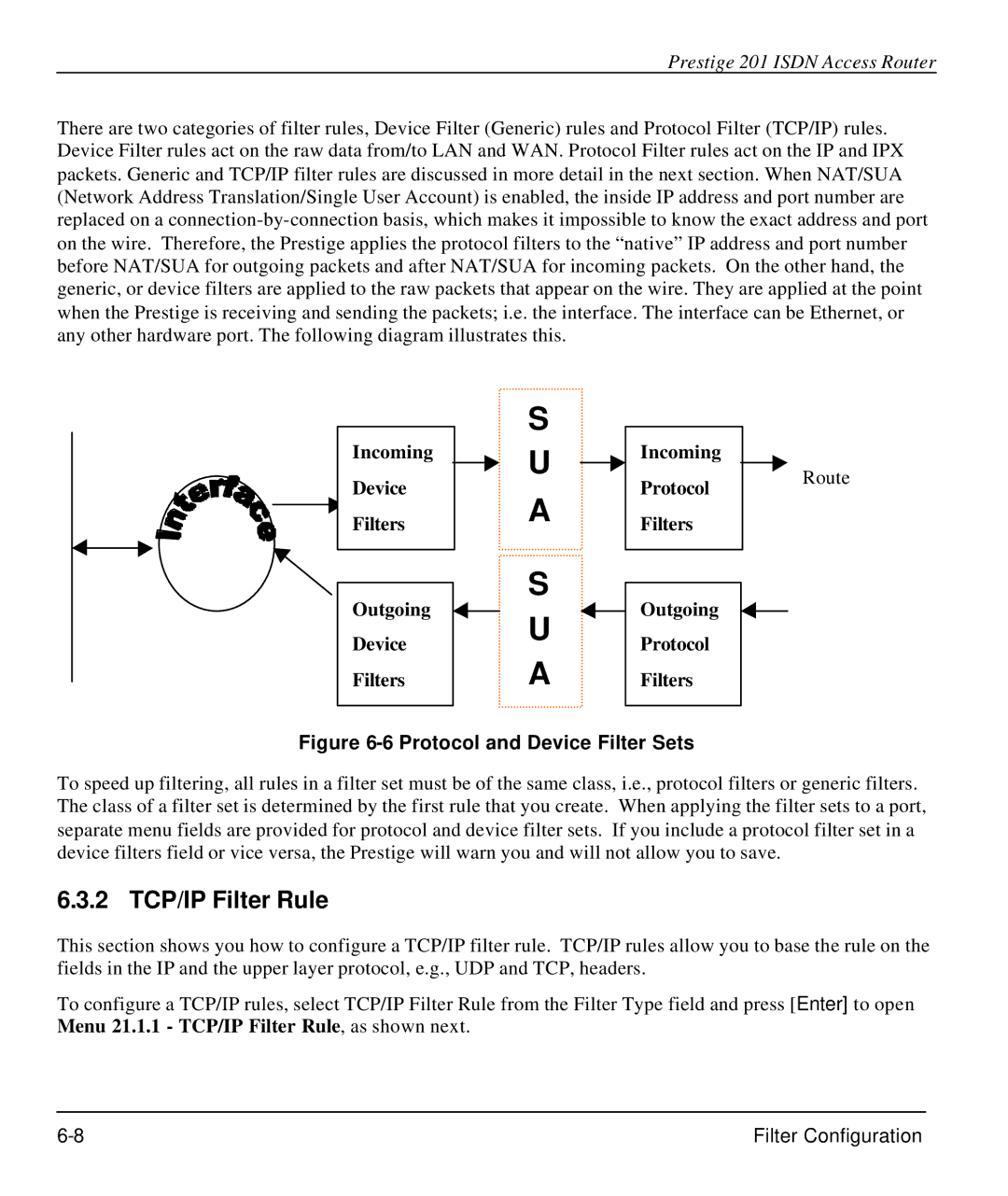 ZyXEL Communications P-202 manual 2 TCP/IP Filter Rule, Protocol and Device Filter Sets 