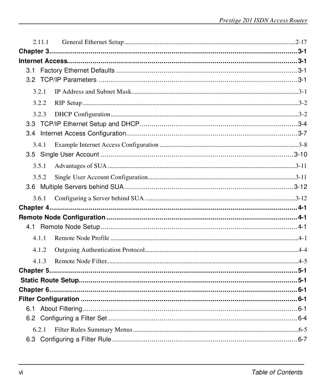 ZyXEL Communications P-202 manual Chapter 