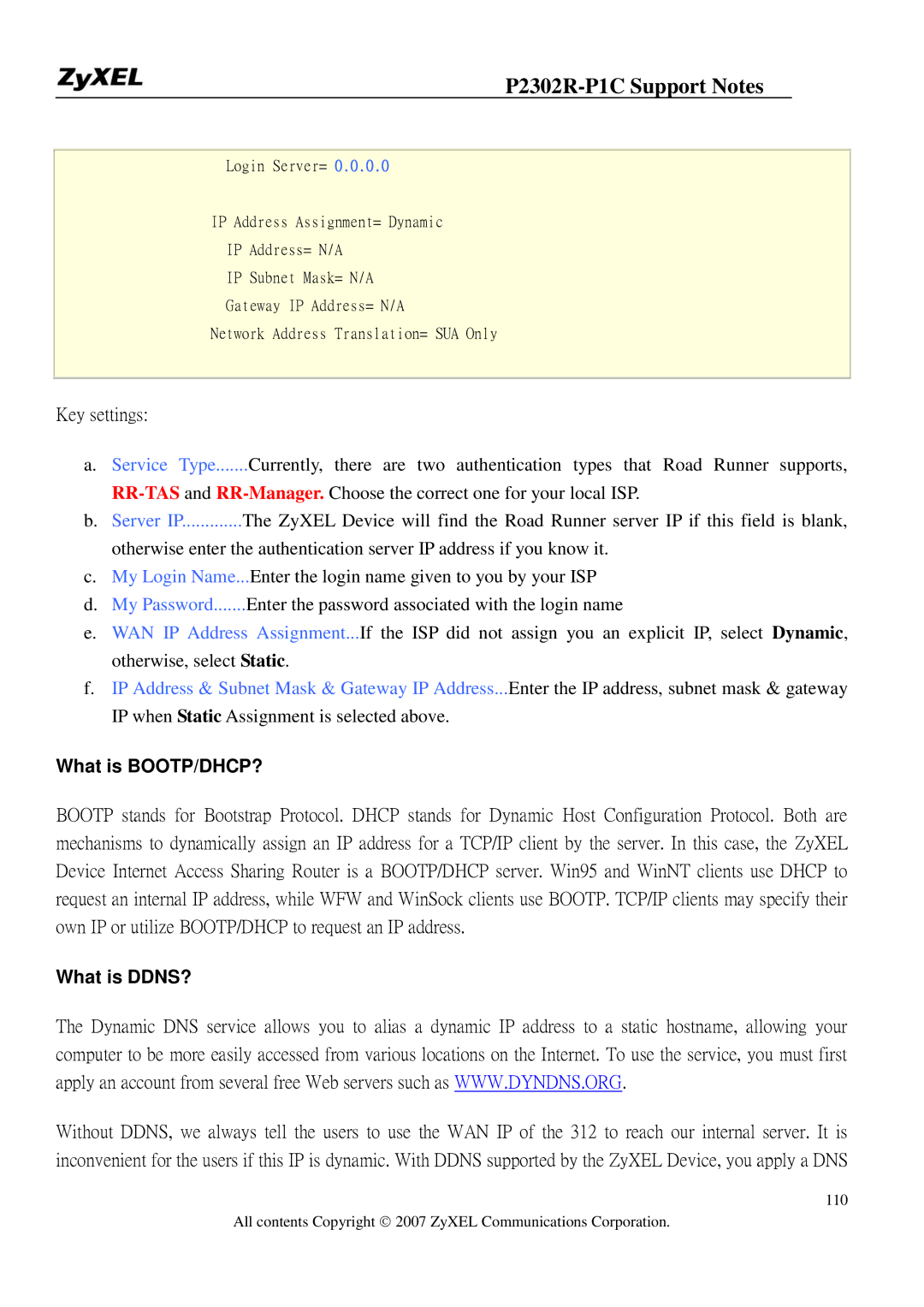 ZyXEL Communications P-2302R-P1C manual What is BOOTP/DHCP?, What is DDNS? 