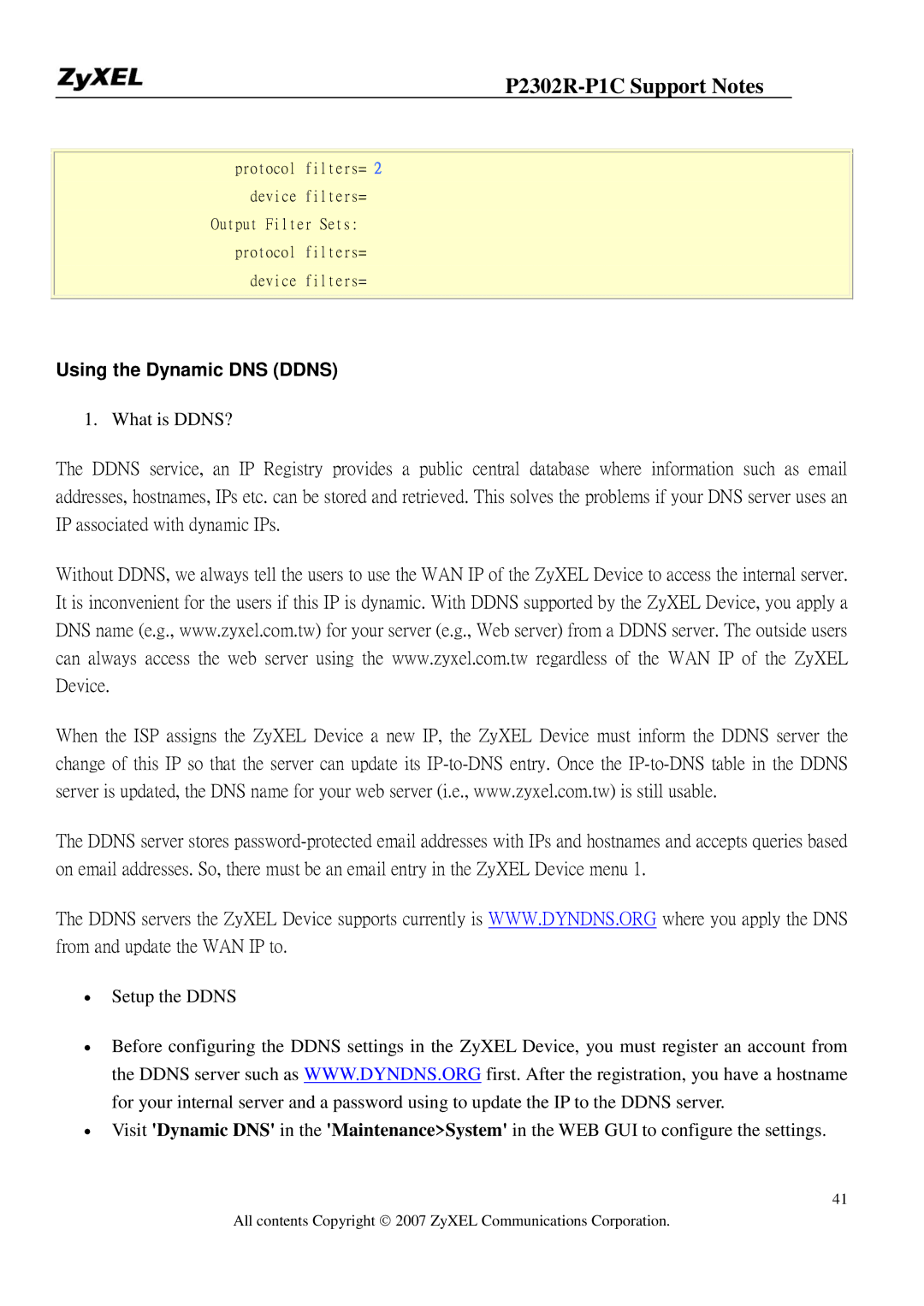 ZyXEL Communications P-2302R-P1C manual Using the Dynamic DNS Ddns, What is DDNS? 