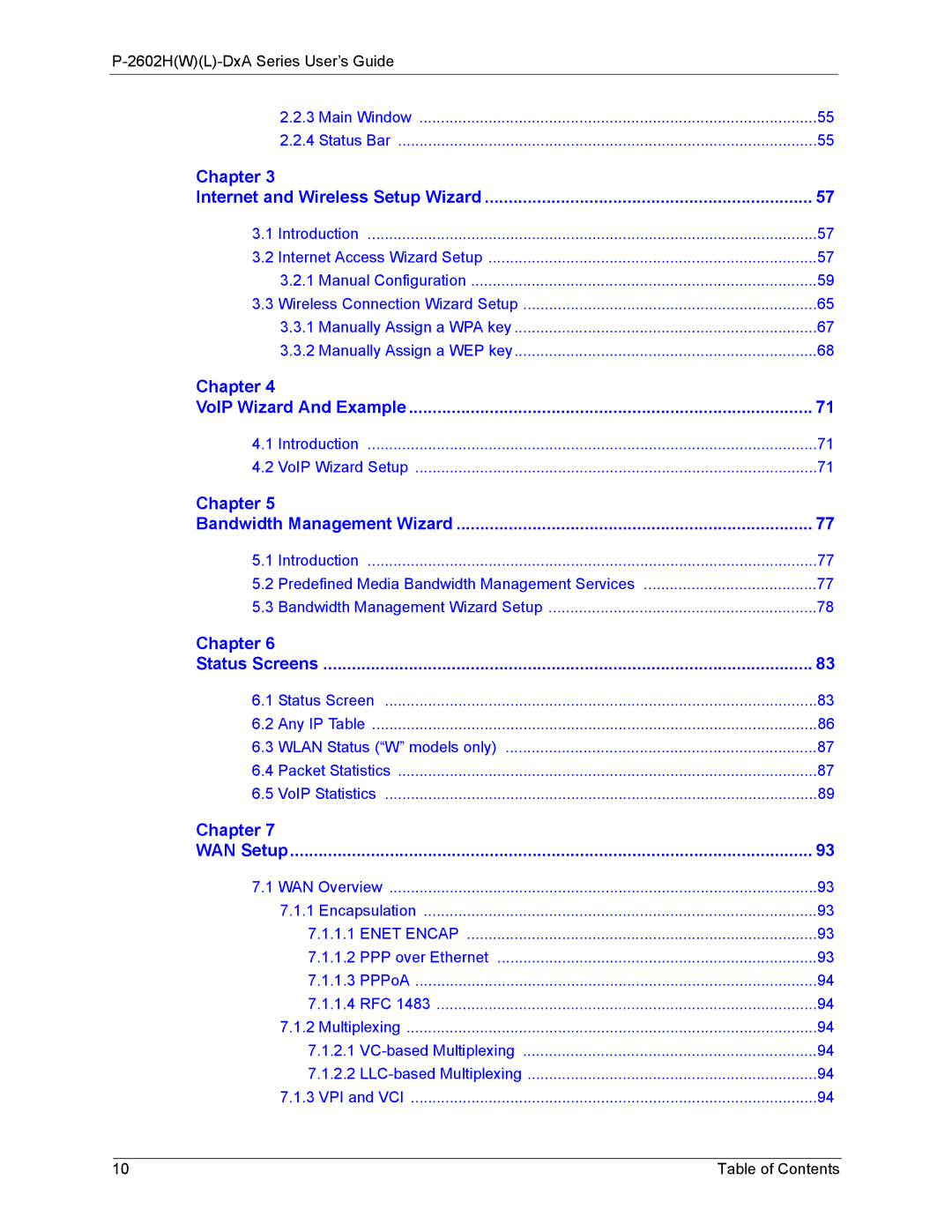 ZyXEL Communications P-2602 manual Chapter VoIP Wizard And Example 