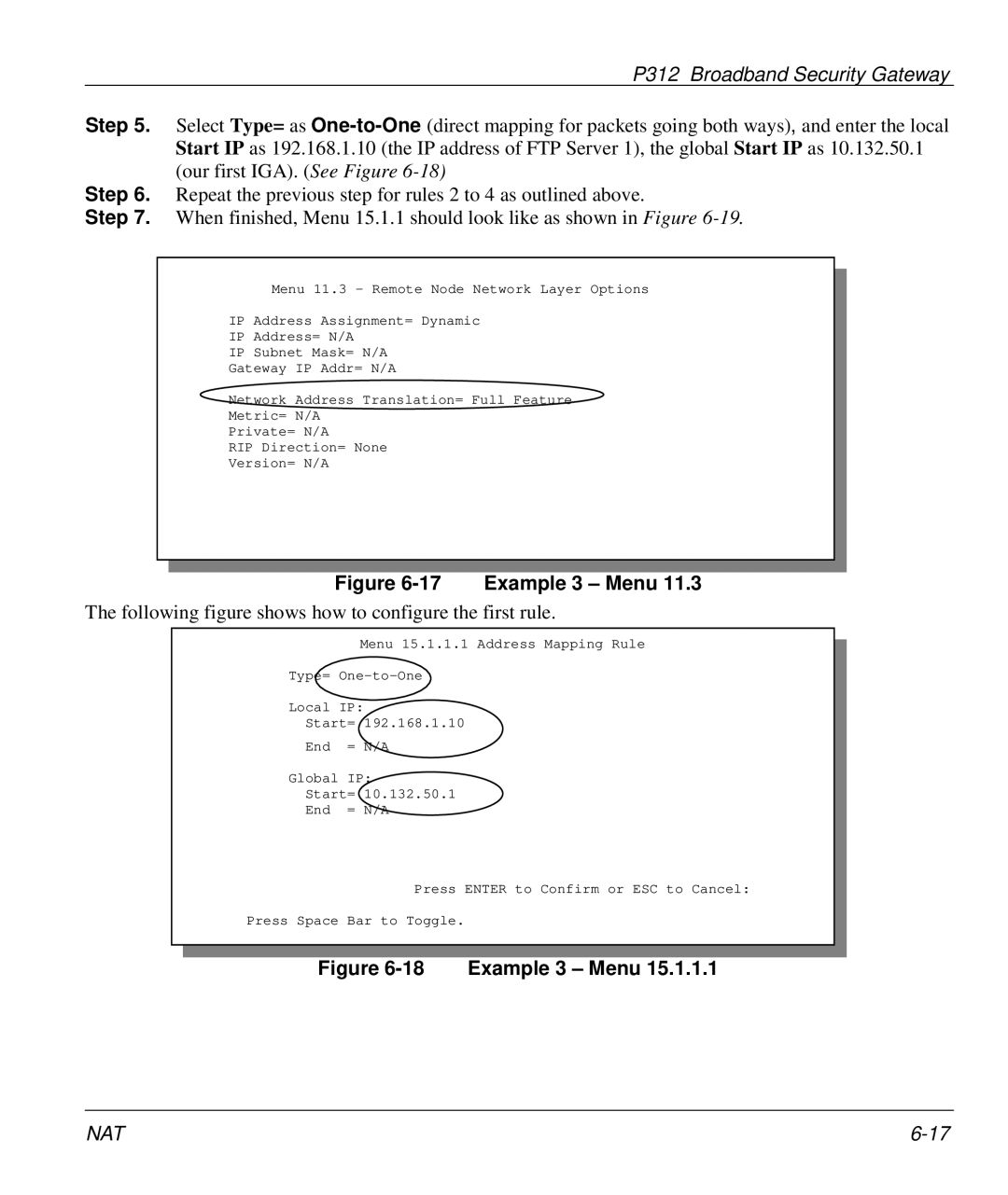 ZyXEL Communications P-312 manual Example 3 Menu 