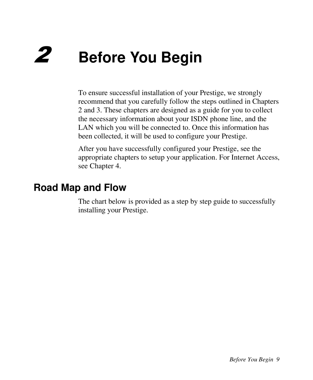 ZyXEL Communications Prestige 128 user manual Before You Begin, Road Map and Flow 