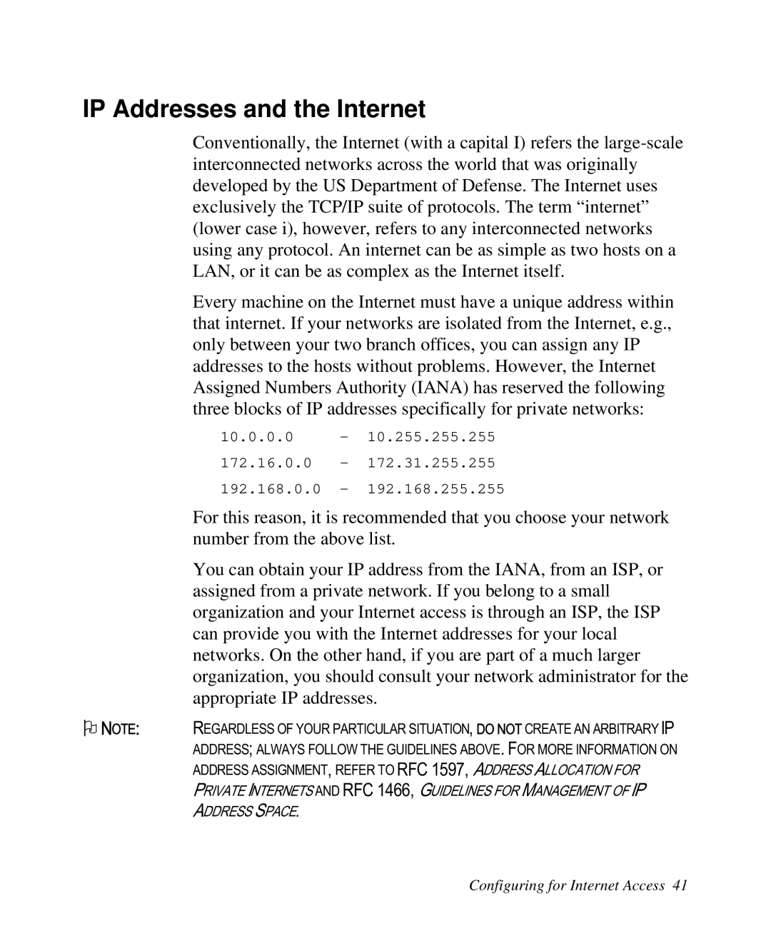 ZyXEL Communications Prestige 128 user manual IP Addresses and the Internet 