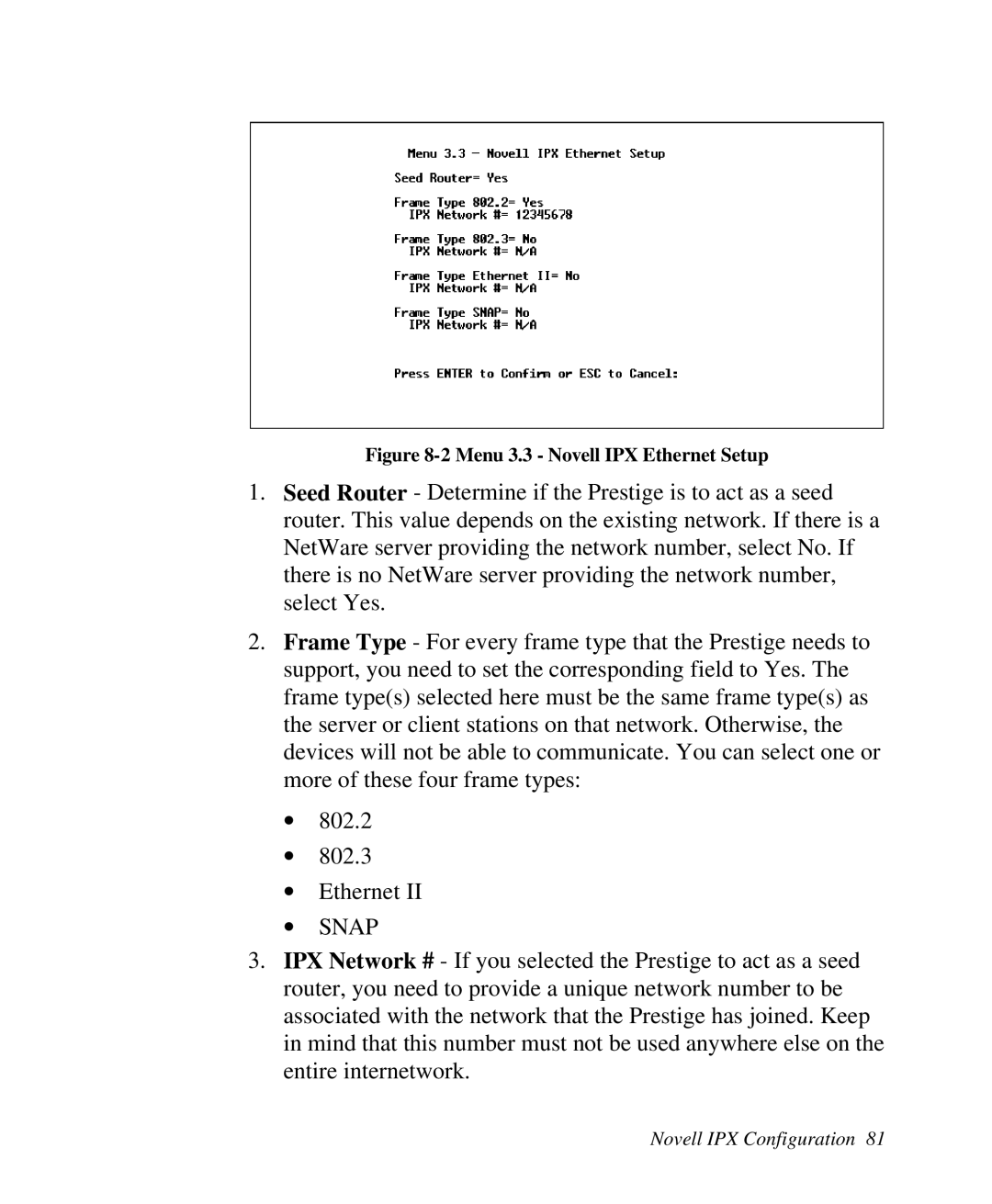 ZyXEL Communications Prestige 128 user manual ∙ Snap 