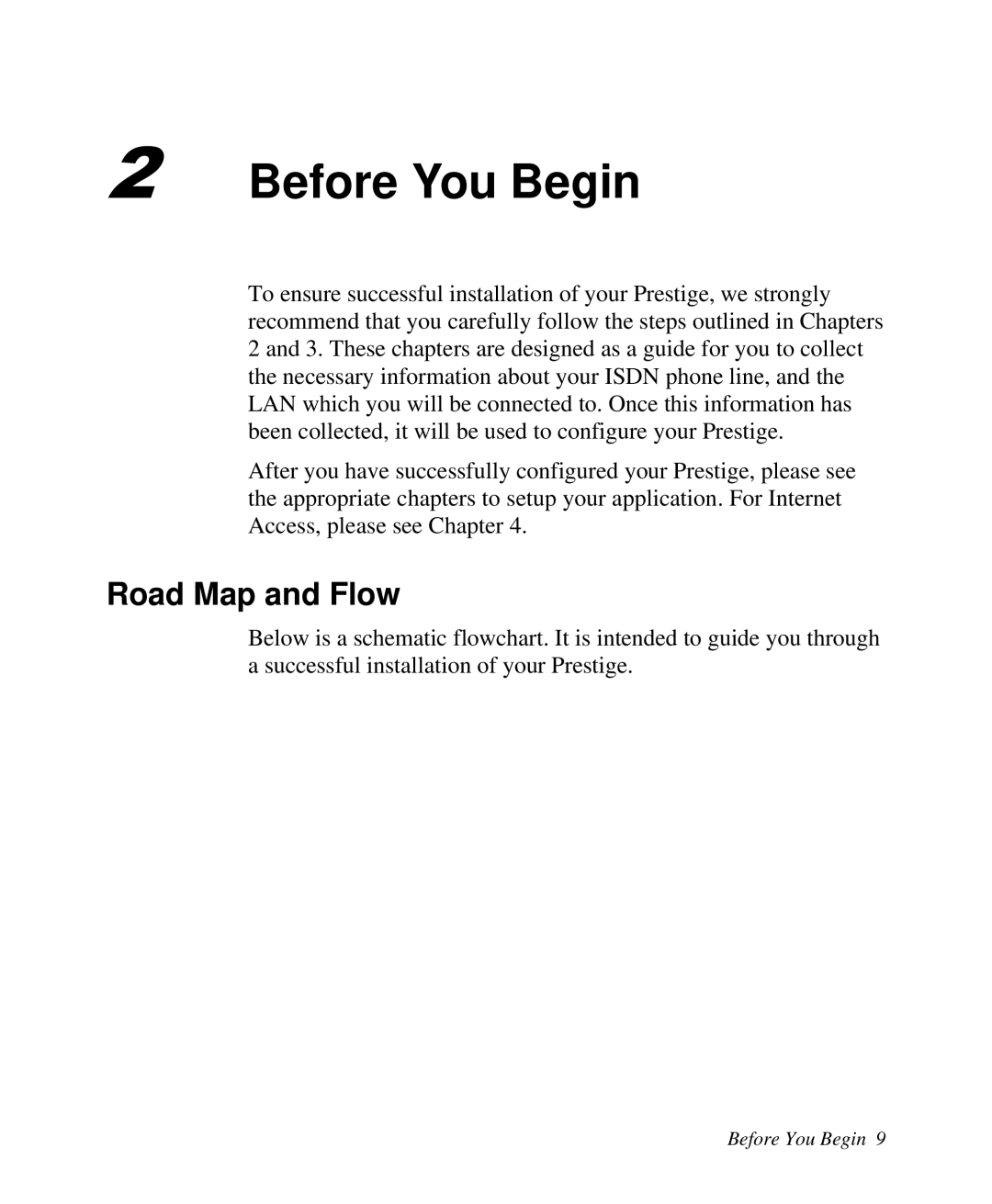 ZyXEL Communications Prestige100 user manual Before You Begin, Road Map and Flow 