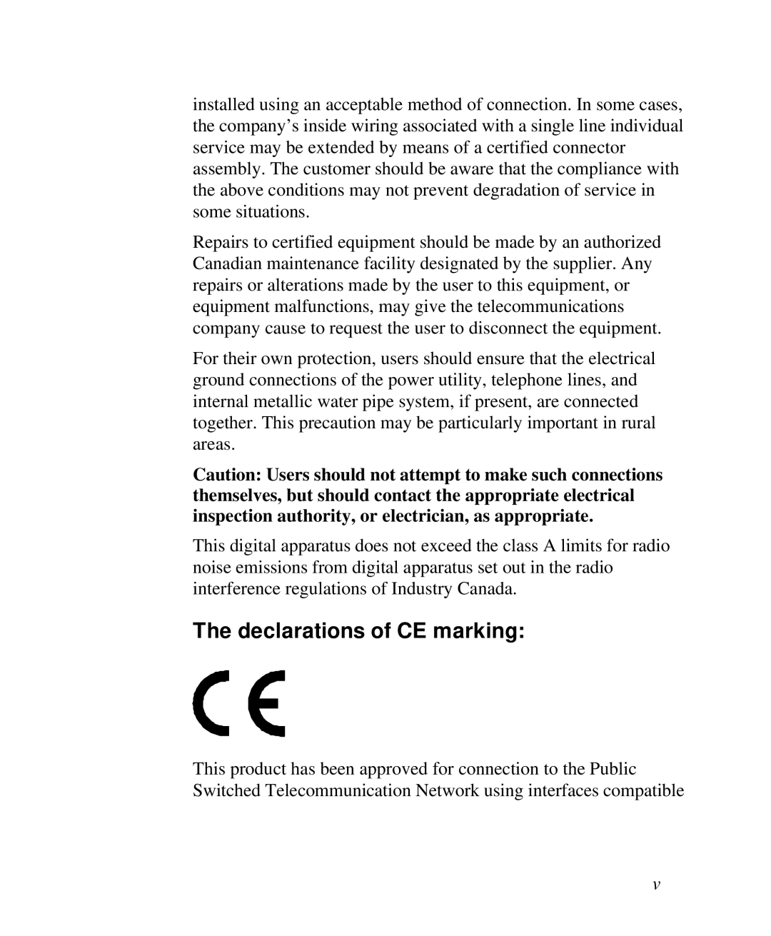 ZyXEL Communications RS-1612 manual Declarations of CE marking 