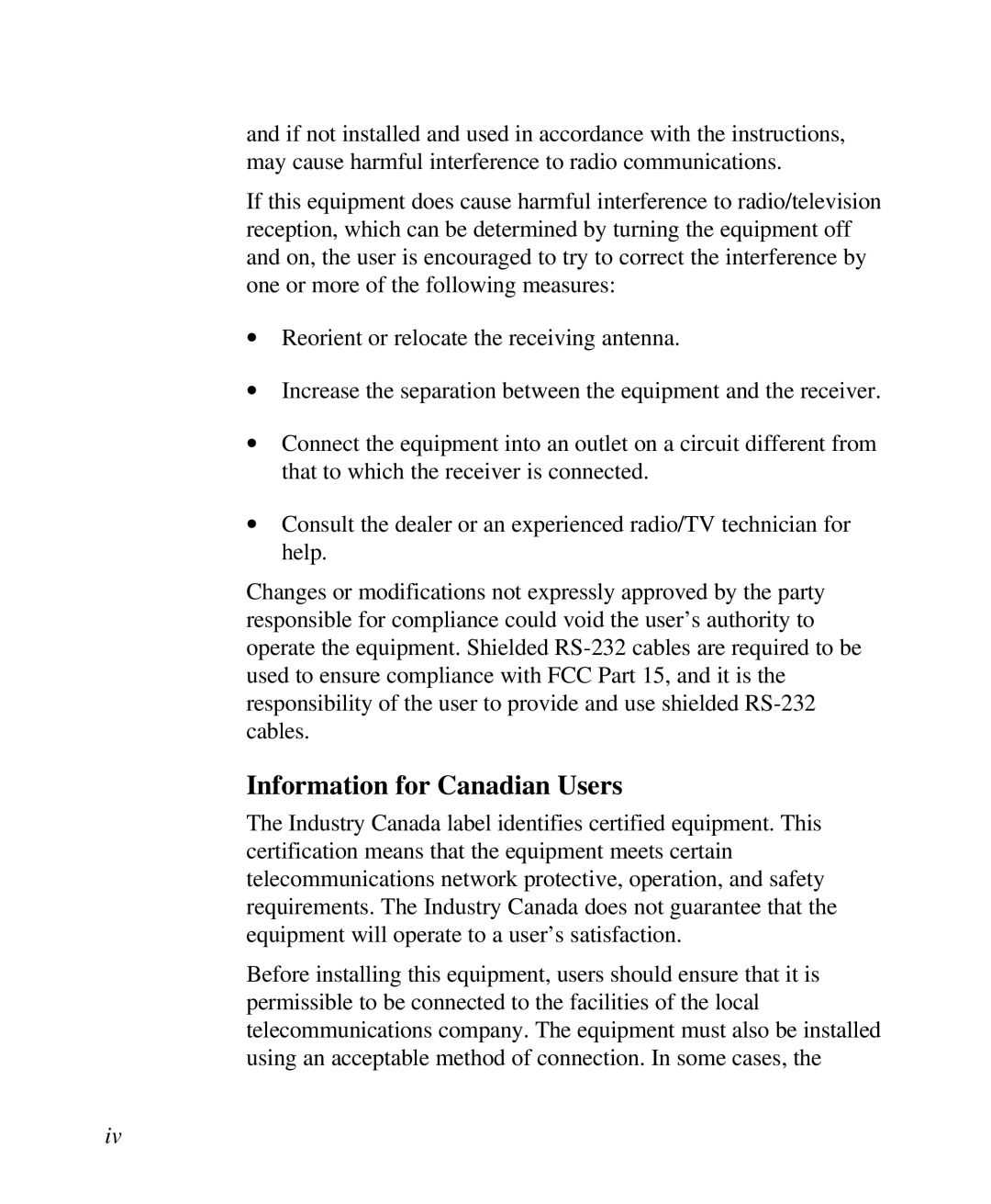 ZyXEL Communications U-336R/RE manual Information for Canadian Users 