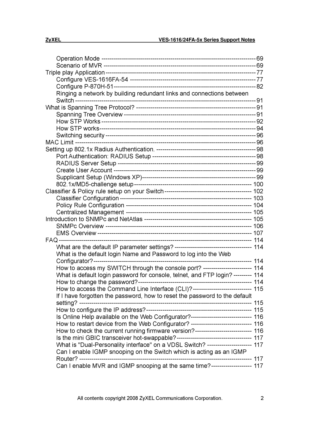 ZyXEL Communications VES-1616 manual Classifier & Policy rule setup on your Switch 