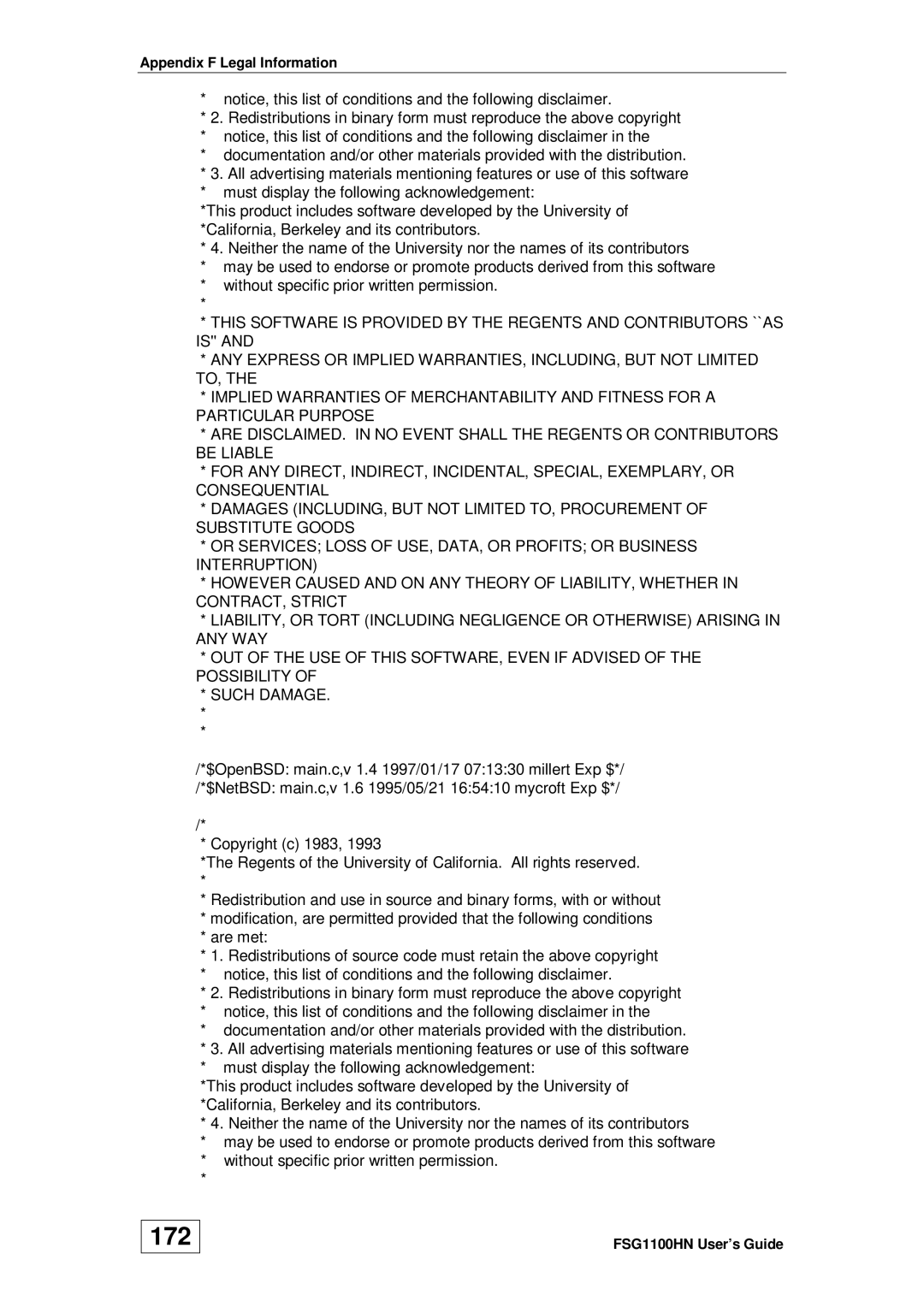 ZyXEL Communications wireless active fiber router manual 172 