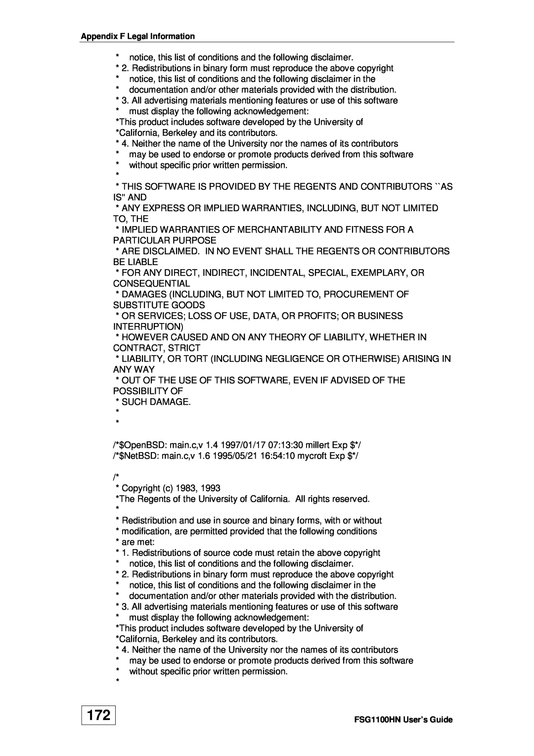 ZyXEL Communications wireless active fiber router manual notice, this list of conditions and the following disclaimer 